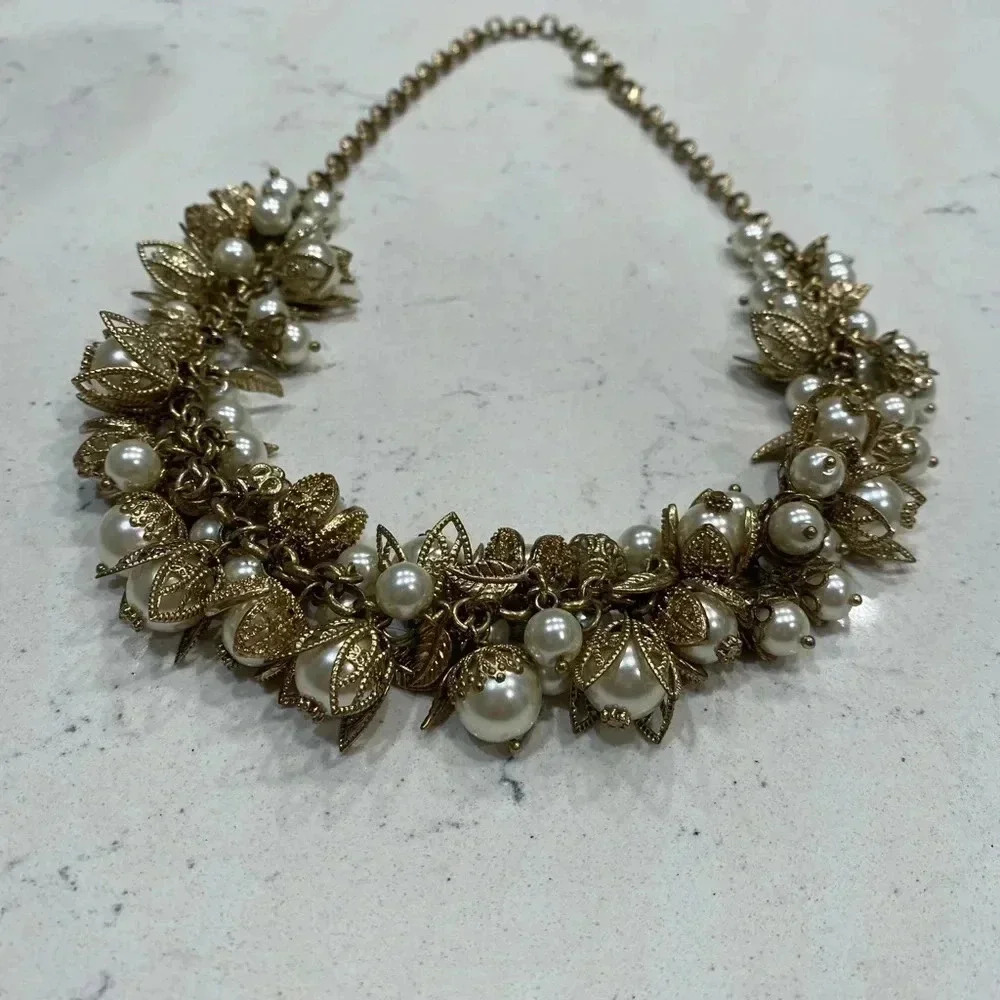 🤍Pearl Details Fashion Jewelry- Necklace